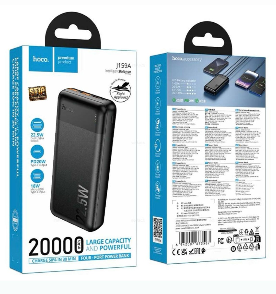 power bank hoco 20000 j159A